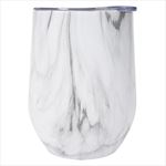 DH5551 12 Oz. Marble Stemless Wine Cup With Custom Imprint
